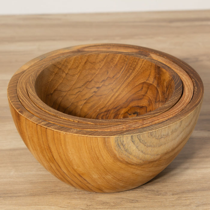 Teak Wood Bowls - Solange & Frances