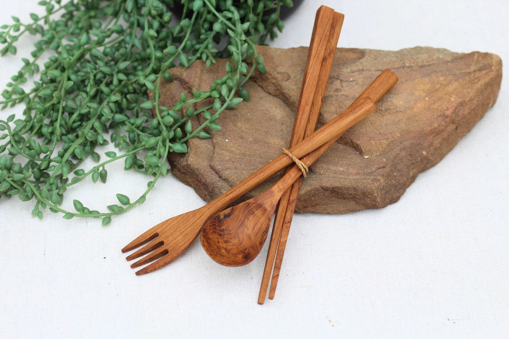 Teak Wood Cutlery - Set of 3 - Solange & Frances