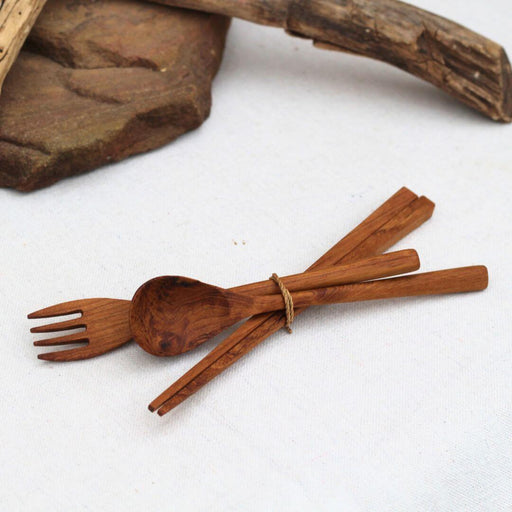 Teak Wood Cutlery - Set of 3 - Solange & Frances