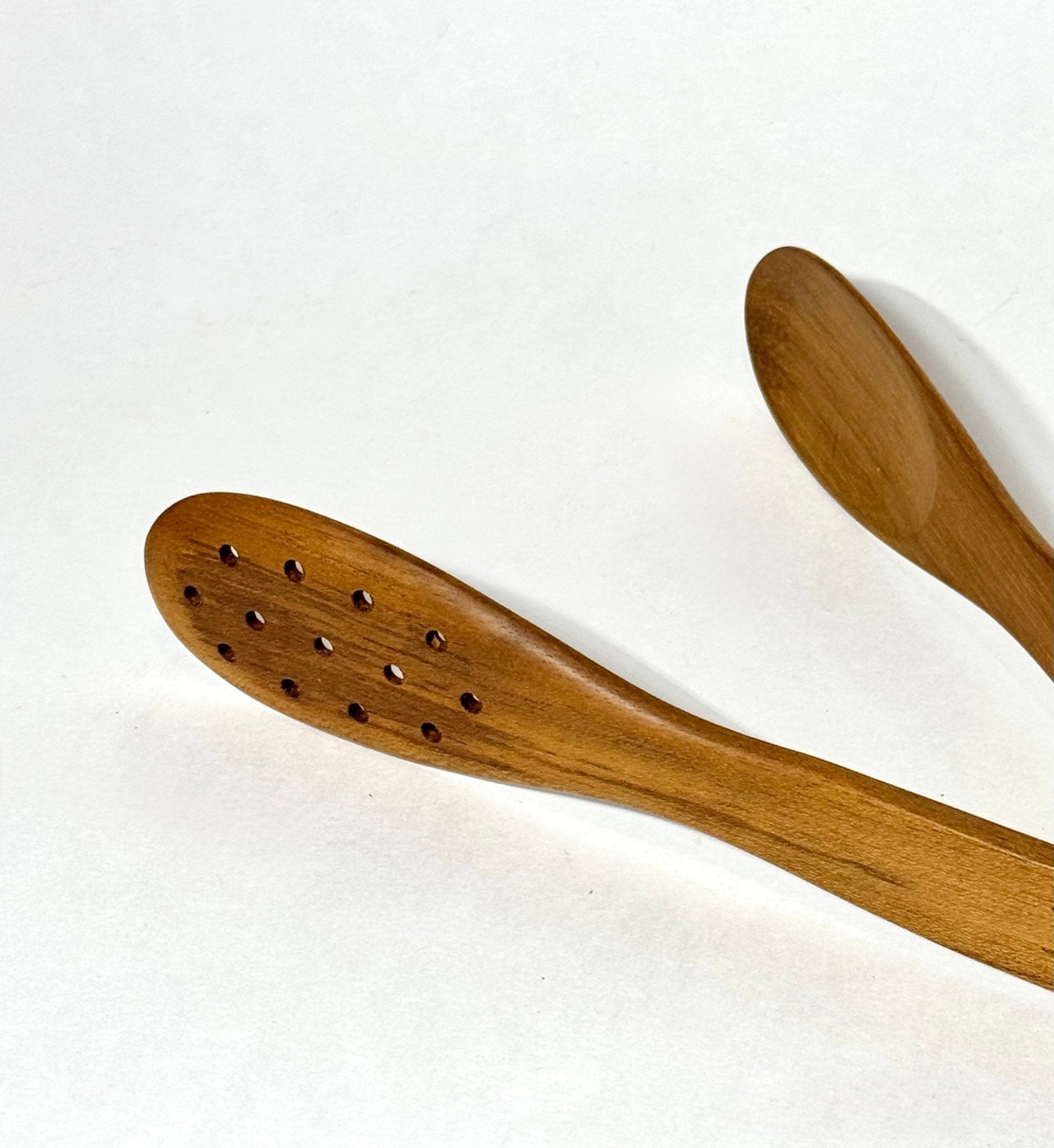 Teak Wood Flip & Fold Spoon Tongs - Solange & Frances