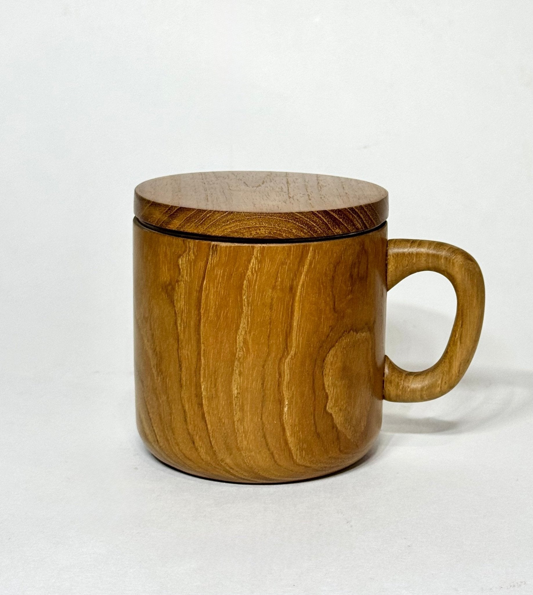 Teak Wood Mug with Lid - Solange & Frances