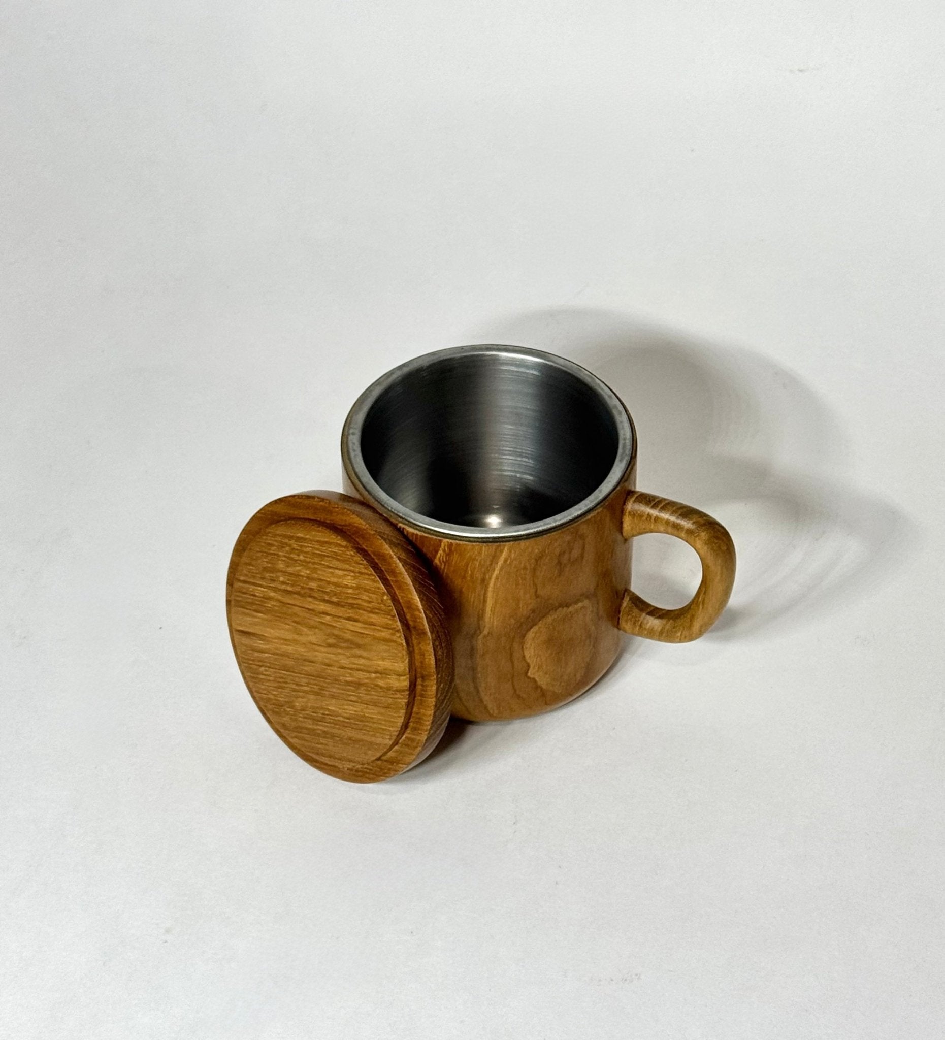 Teak Wood Mug with Lid - Solange & Frances