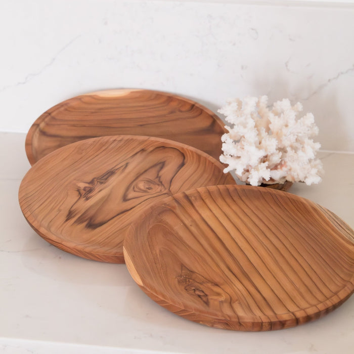Teak Wood Plate - Large - Solange & Frances