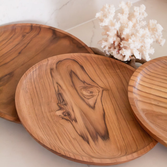Teak Wood Plate - Large - Solange & Frances