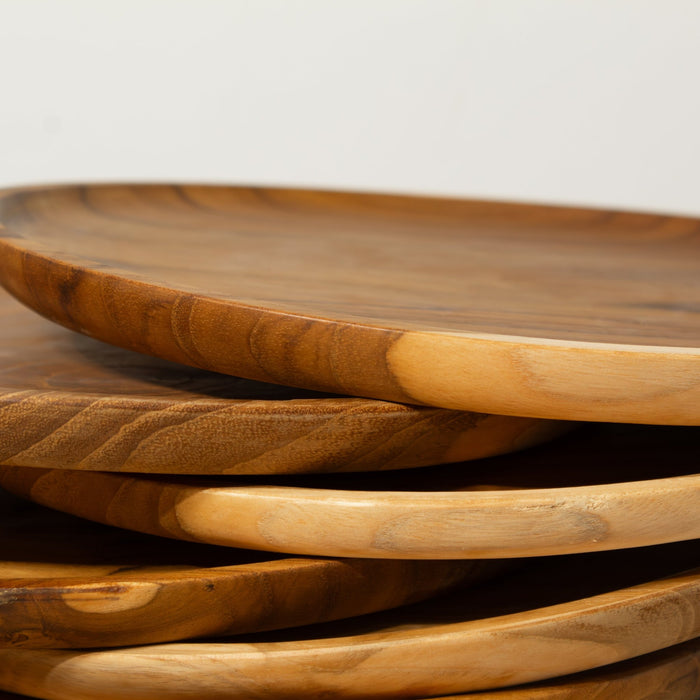 Teak Wood Plate - Large - Solange & Frances