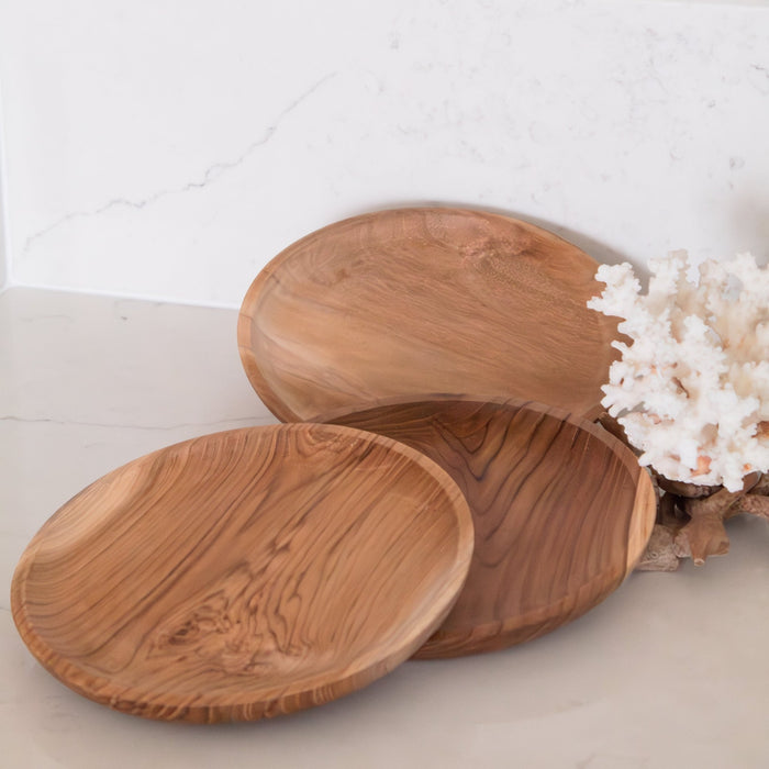 Teak Wood Plate - Small - Solange & Frances