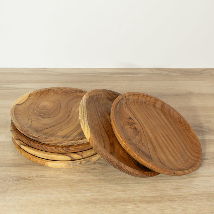 Teak Wood Plate - Small - Solange & Frances