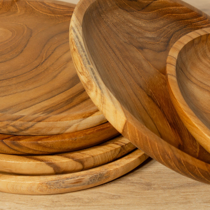 Teak Wood Plate - Small - Solange & Frances