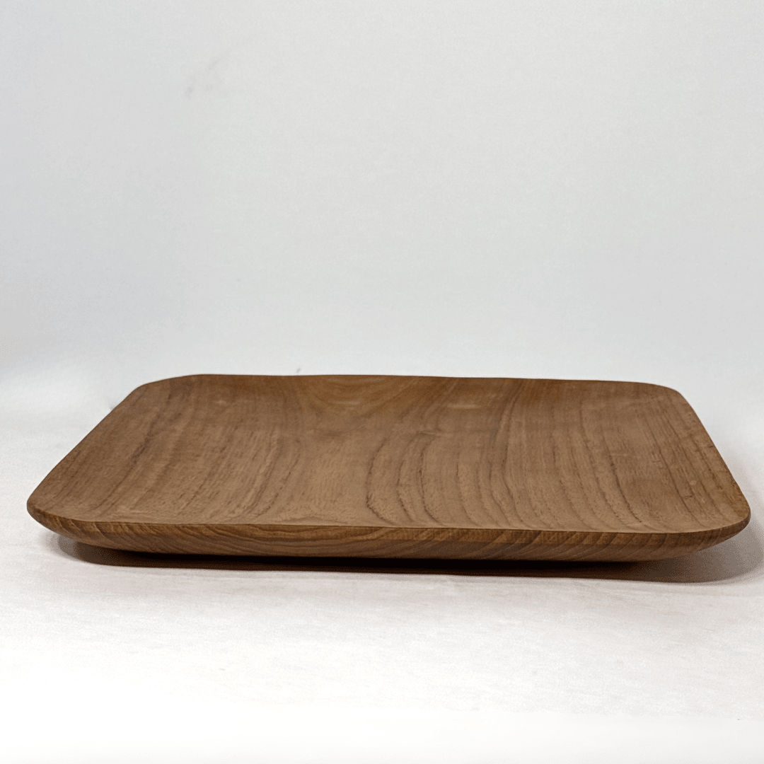 Teak Wood Square Plate - Solange & Frances