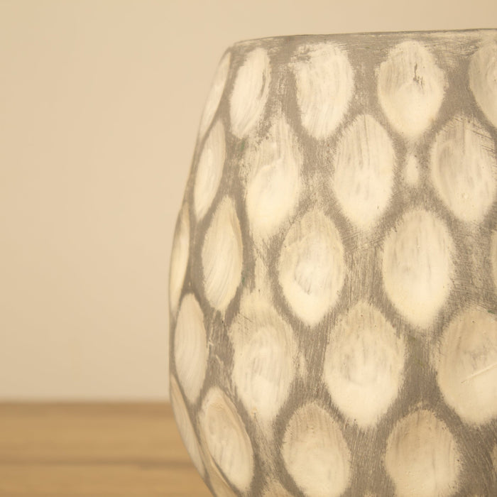 White - washed Clay Terracotta Pot - Solange & Frances