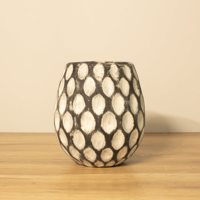 White - washed Clay Terracotta Pot - Solange & Frances