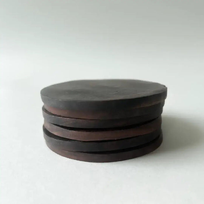 Wood Coasters - Round, Set of 6 - Solange & Frances