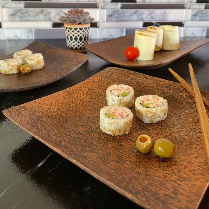 Wood Curved Trays - 3 Piece Set - Solange & Frances