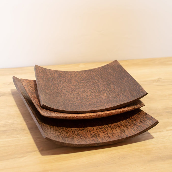 Wood Curved Trays - 3 Piece Set - Solange & Frances