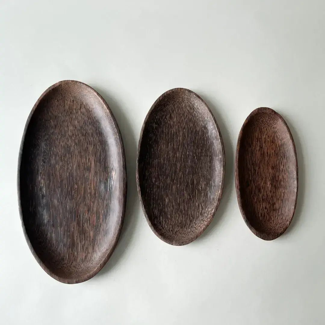 Wood Oval Tray Trio - Solange & Frances