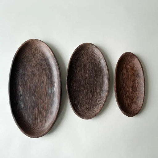 Wood Oval Tray Trio - Solange & Frances