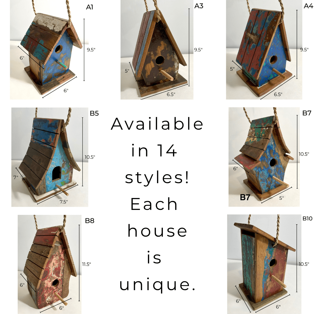 Wooden Bird House - Solange & Frances