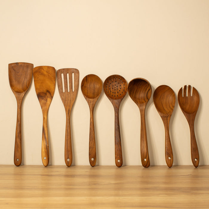 Wooden Kitchen Utensils, Teak - Solange & Frances