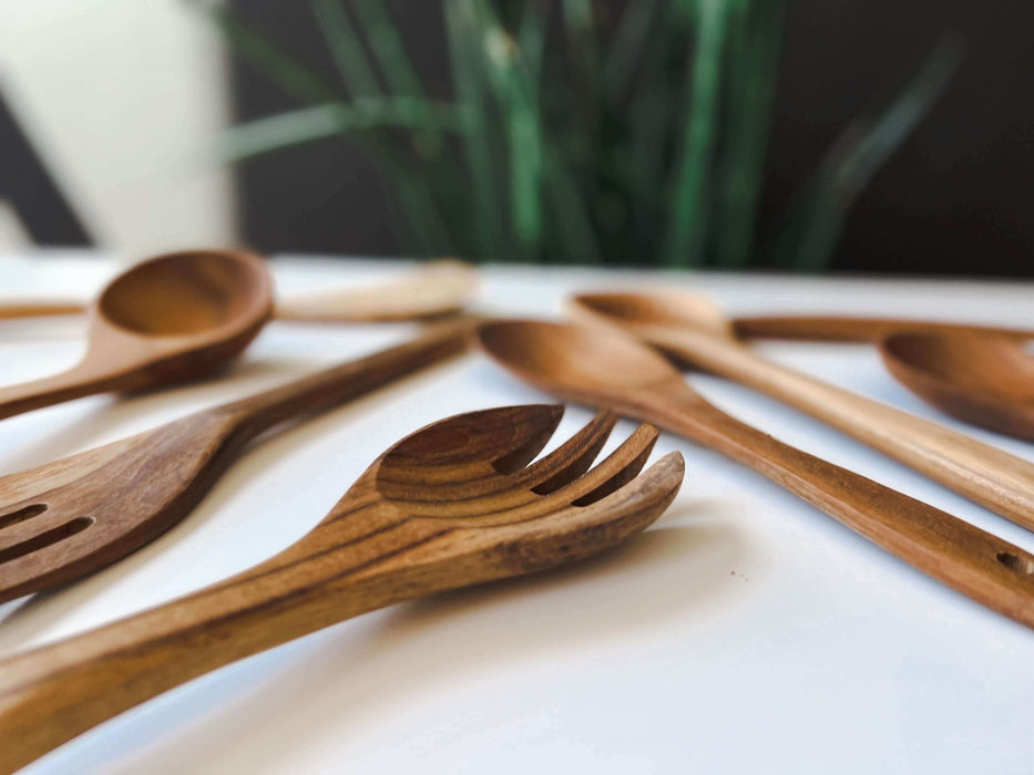 Wooden Kitchen Utensils, Teak - Solange & Frances