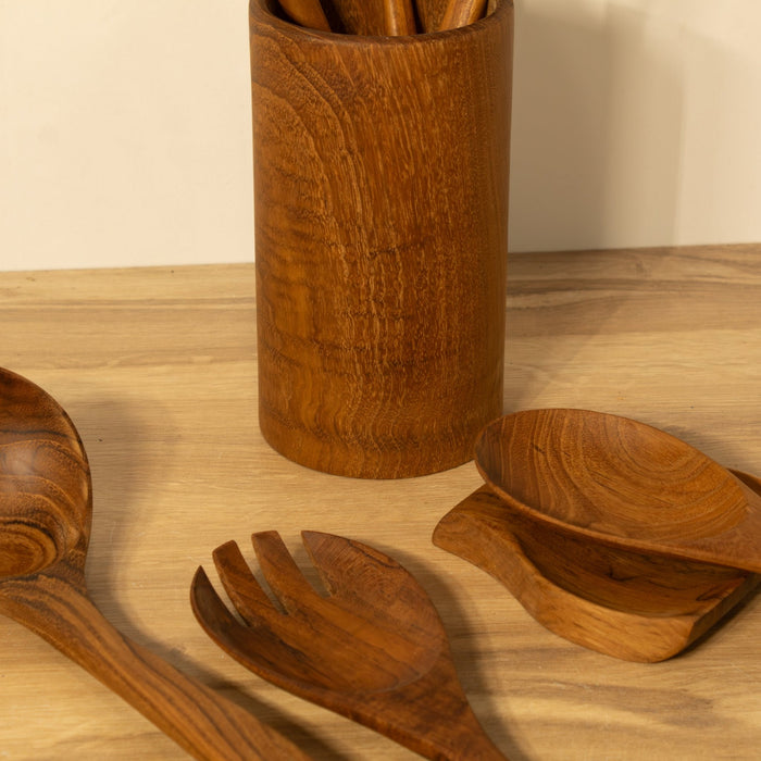 Wooden Kitchen Utensils, Teak Set - Solange & Frances