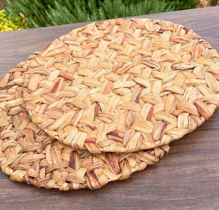 Woven Round Seagrass Placemat - Solange & Frances