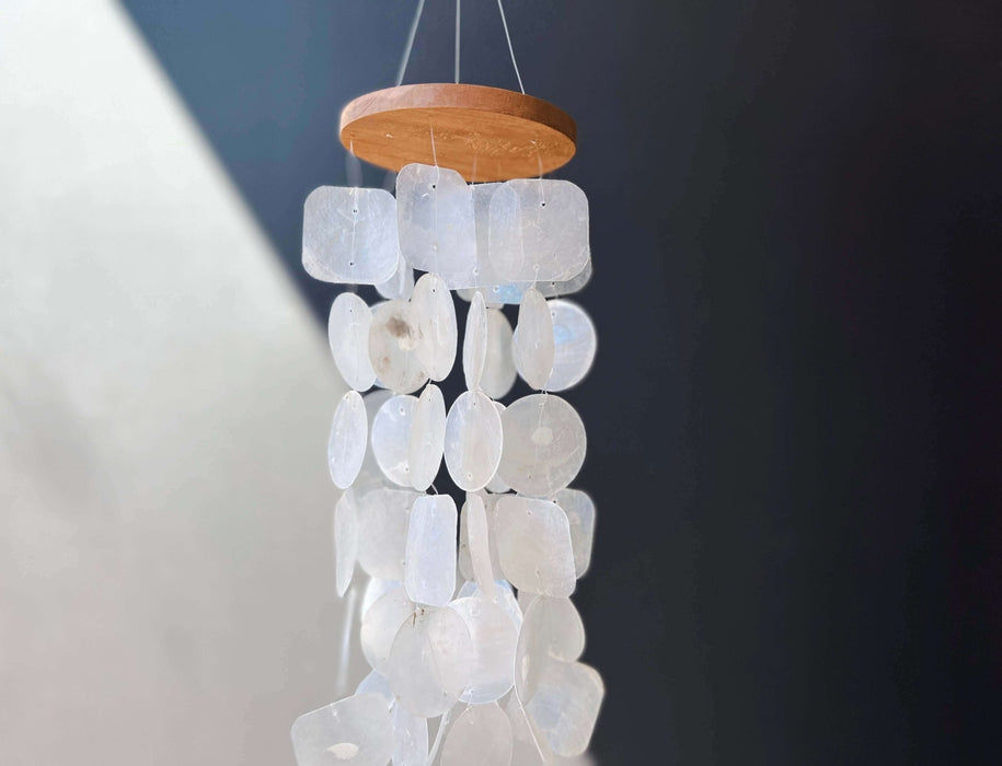 Wind Chimes for Outside - Capiz Shell - Natural - Solange & Frances