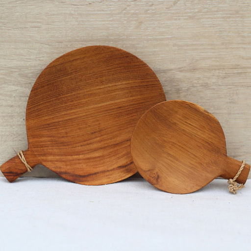 Teak Wood Paddle Tray-Set of 2 | Solange & Frances