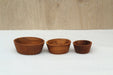 Teak Pinch Bowls Set of 3- Solange & Frances