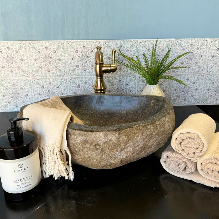 Medium River Rock Vessel Sink | Solange & Frances