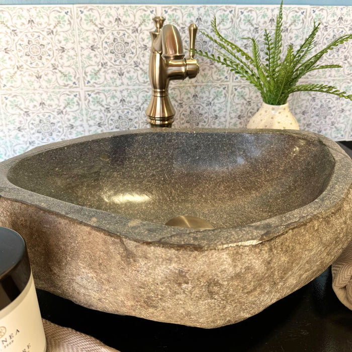 Medium River Rock Vessel Sink