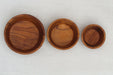 Teak Pinch Bowls Set of 3- Solange & Frances