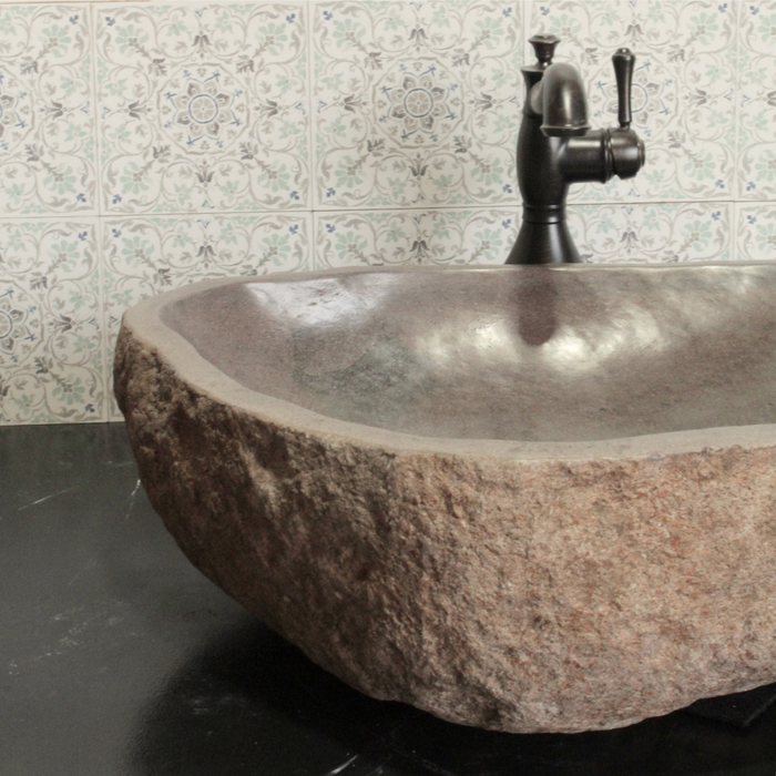 River Rock Vessel Sink - Large