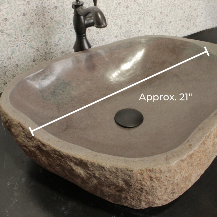 River Rock Vessel Sink - Large