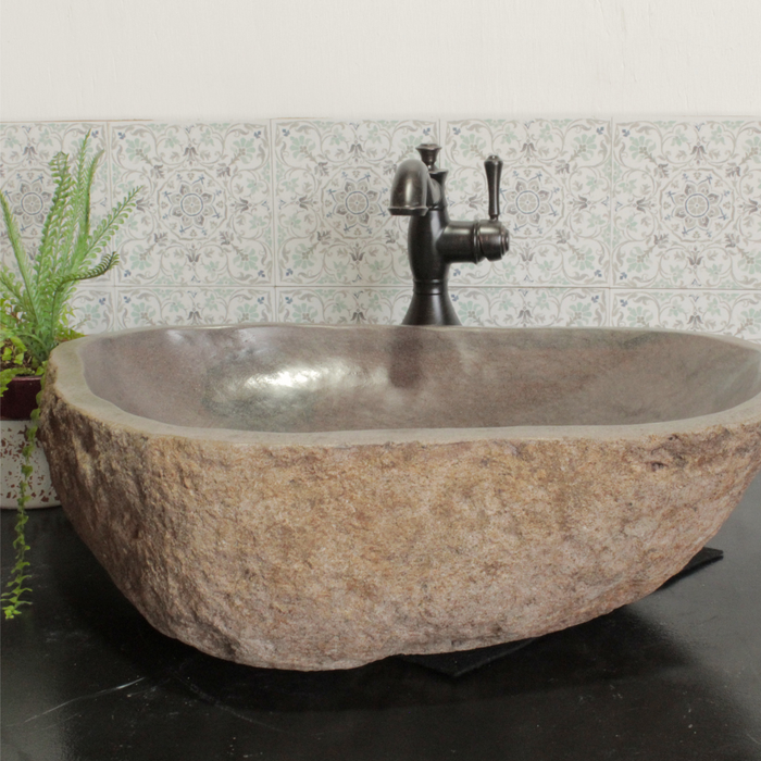 River Rock Vessel Sink - Large