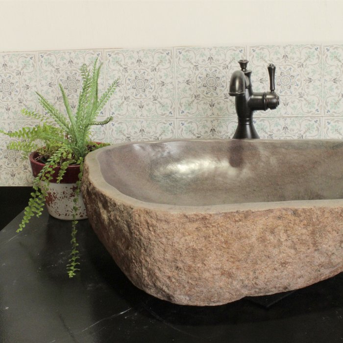 River Rock Vessel Sink - Large