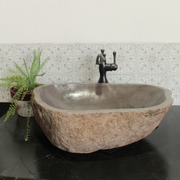 River Rock Vessel Sink - Large