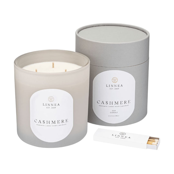 Linnea Candle, Grande 3-Wick Cashmere | Solange & Frances