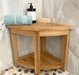 Teak Corner Shower Bench | Solange & Frances