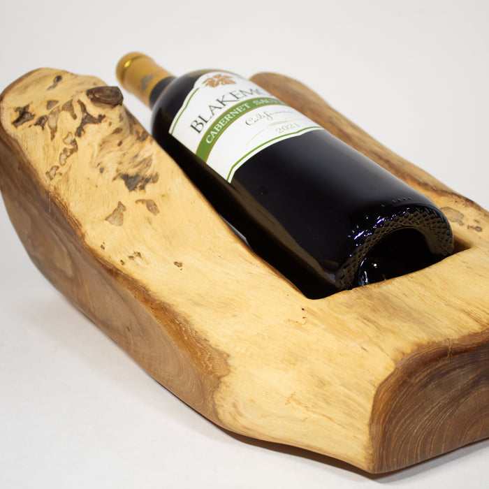 Teak Wood Wine Bottle Holder