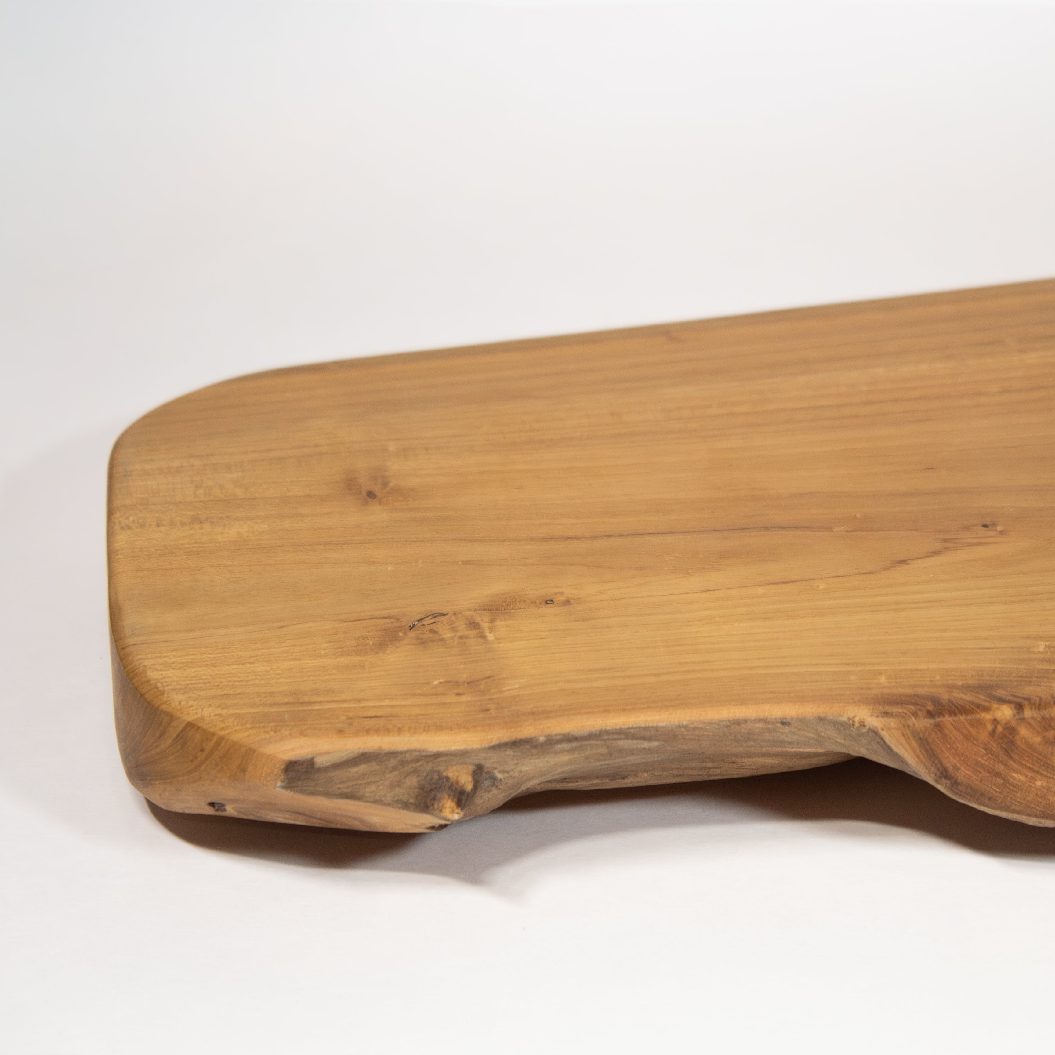 Teak Wood Live Edge Charcuterie Board