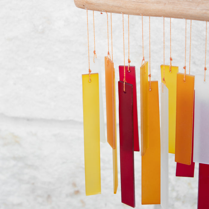 Sea glass wind chime -Beach theme sun catcher