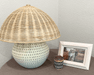 Rattan Shade Dome Table Lamp | Solange & Frances