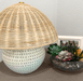 Rattan Shade Dome Table Lamp | Solange & Frances