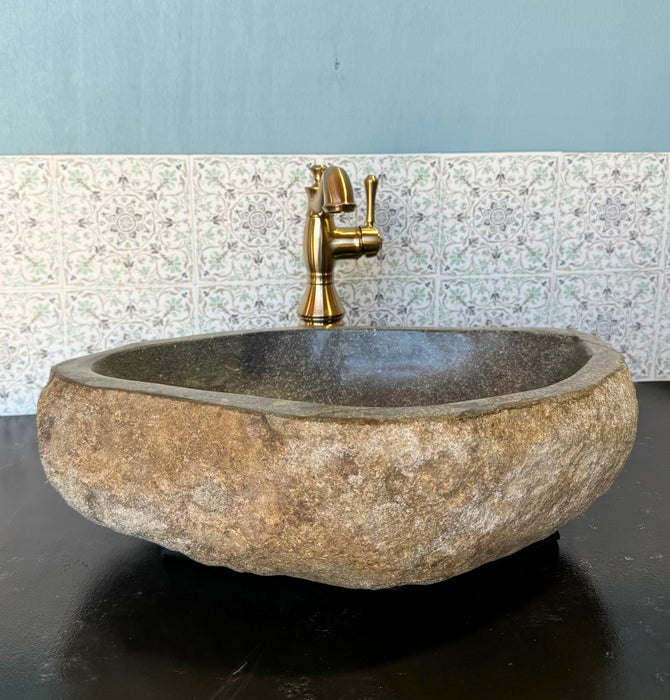 Medium River Rock Vessel Sink | Solange & Frances