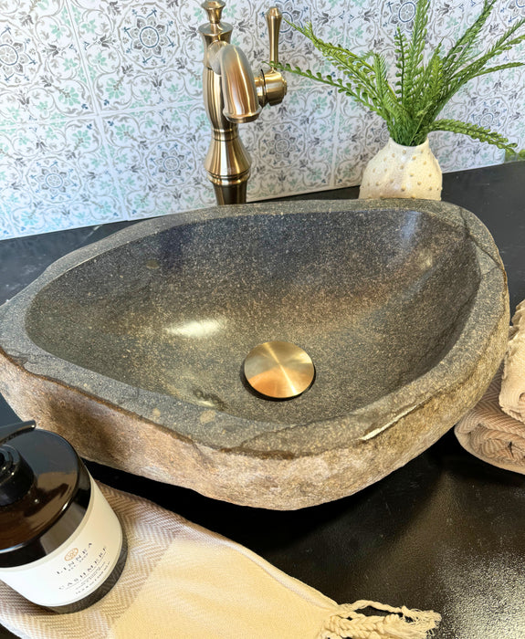 Medium River Rock Vessel Sink