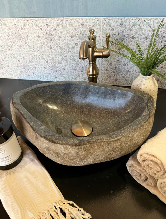 Medium River Rock Vessel Sink | Solange & Frances