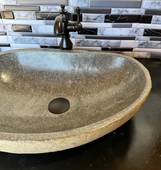 Large River Rock Vessel Sink