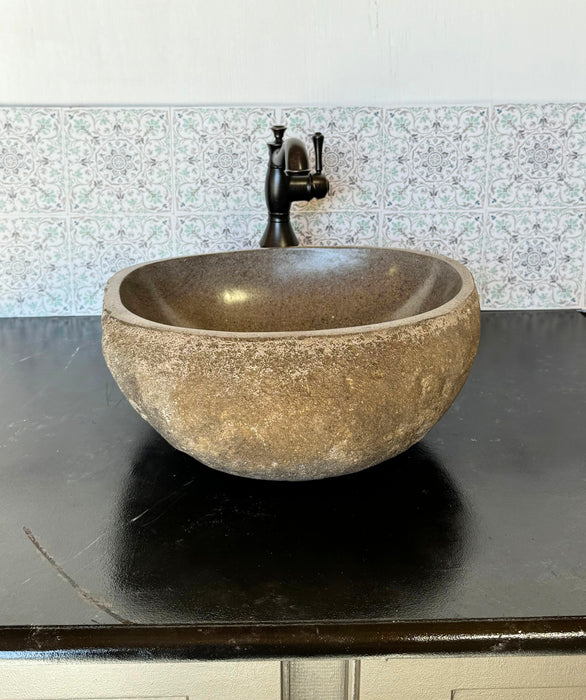 River Rock Vessel Sink - Medium