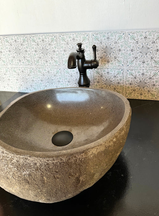 River Rock Vessel Sink - Medium | Solange & Frances