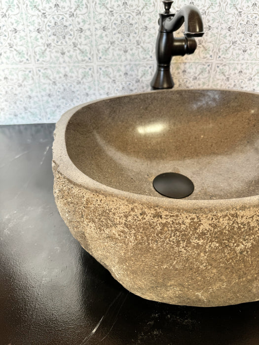 River Rock Vessel Sink - Medium